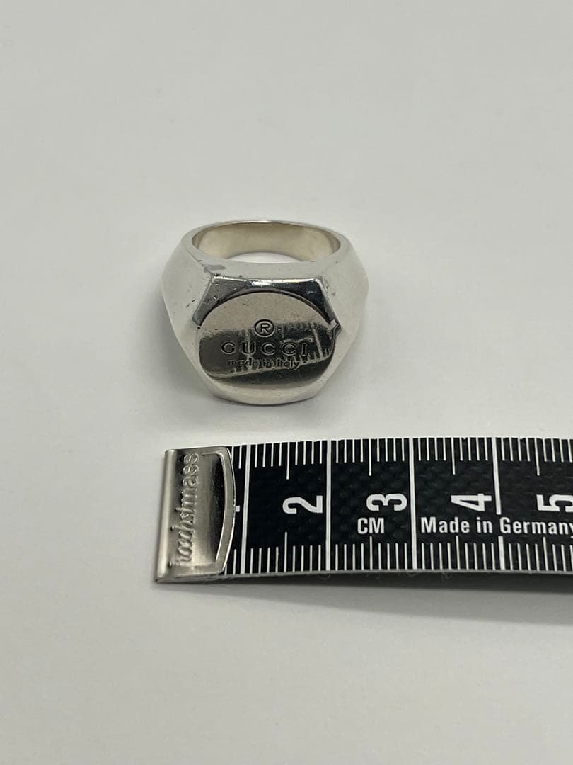 グッチ GUCCI ヘキサゴン リング 表記サイズ20 SV925 希少 - メルカリ