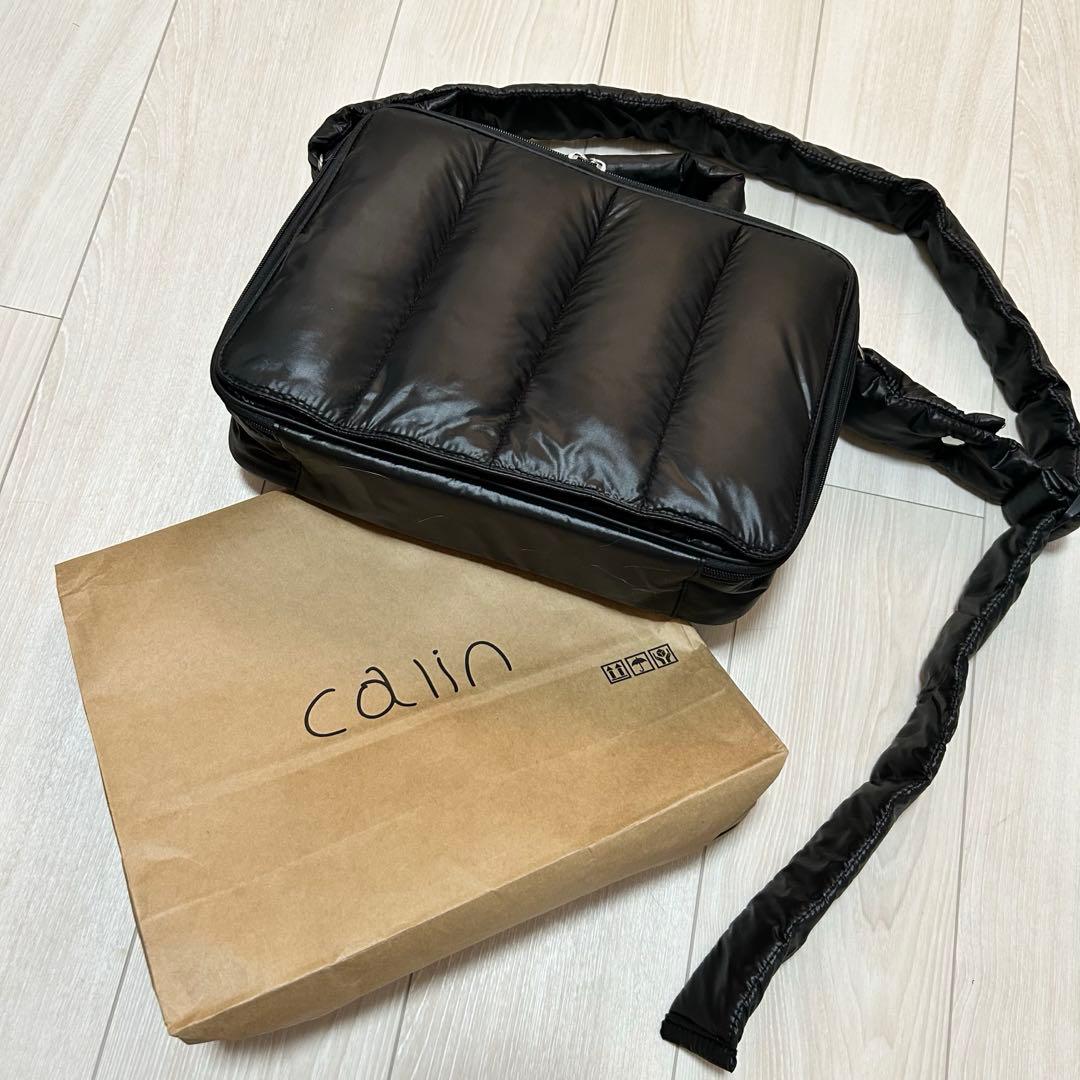 8月下旬購入　1度使用　calin カラン マザーズバッグ バッグ ブラック 黒 câlin (カラン) マザーズバッグ.ベビーアイテム | \ 12/20(Sat) 12:00