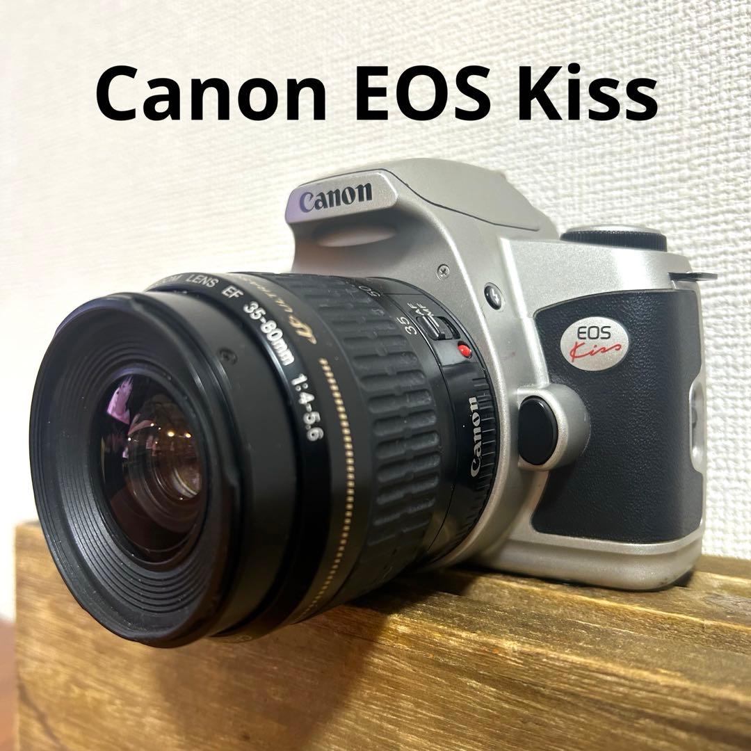 Canon EOS Kiss 初代 一眼レフ フィルムカメラ 動作確認済み - メルカリ