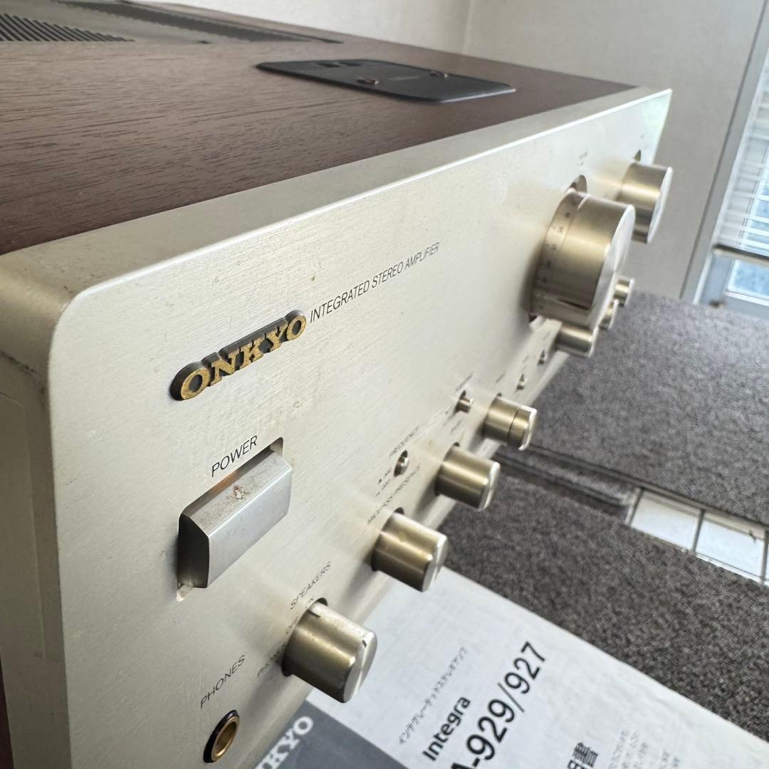 D63 メンテナンス済みONKYO オンキョー プリメインアンプ 激レア