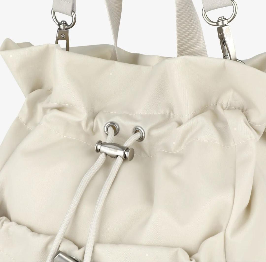 韓国限定】ノースフェイス ホワイトレーベル ボニーパック M クリーム