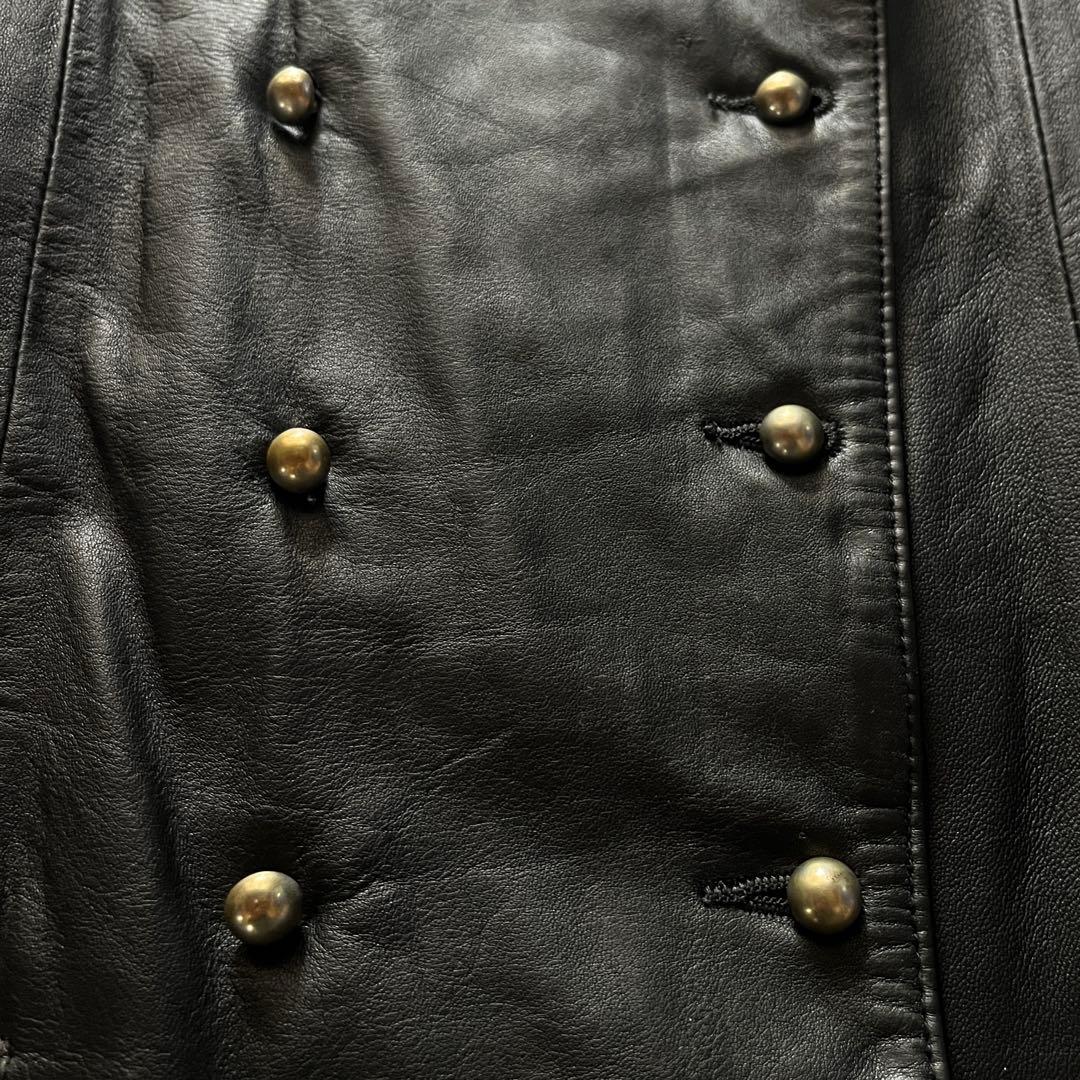 00s lamb leather napoleon jacket archive - メルカリ