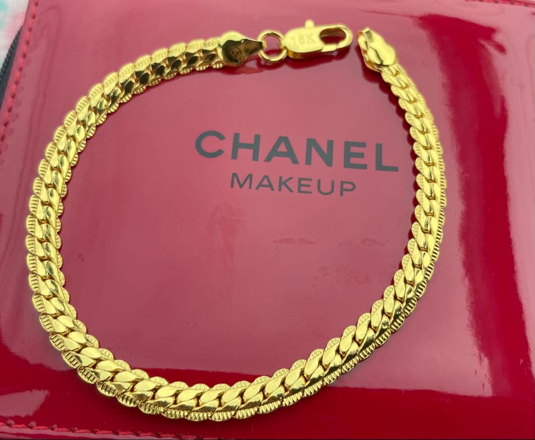 18k刻印ゴールド ブレスレット 7.9g 約20cm