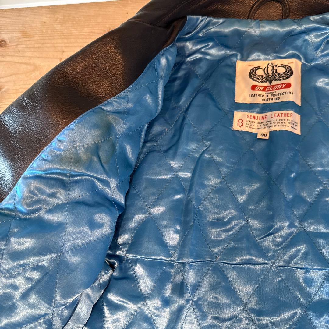 OR GLORY 本革ダブルライダース 36サイズ - メルカリ