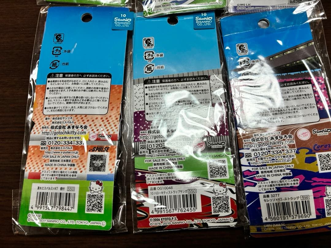 希少 激レア 新品 ご当地 ハローキティ サッカー コラボ ストラップ 6