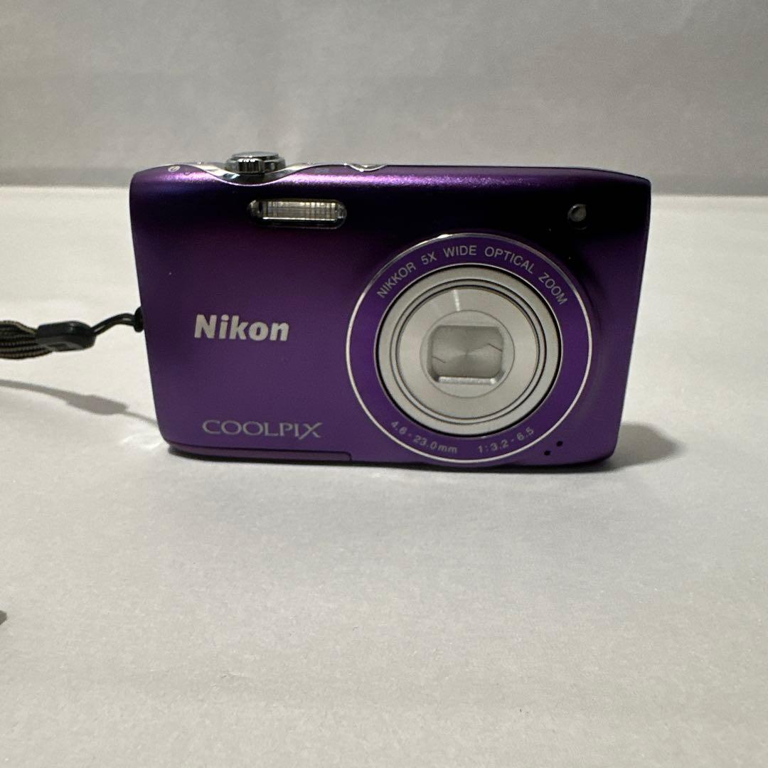 Nikon coolpixS3100ファインパープルデジタルカメラ♪ - メルカリ