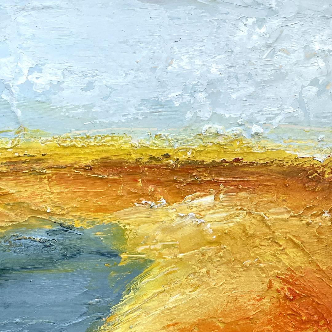 美品 真作保証 中野好美『初秋』風景画 1983年 油絵 油彩画 直筆サイン