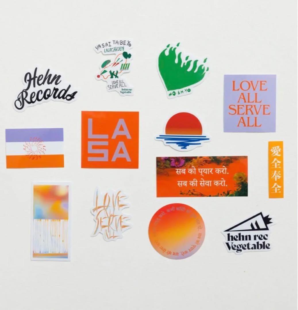 藤井風 LATTシール ステッカー スウェット ブラウン ブルー Lサイズ