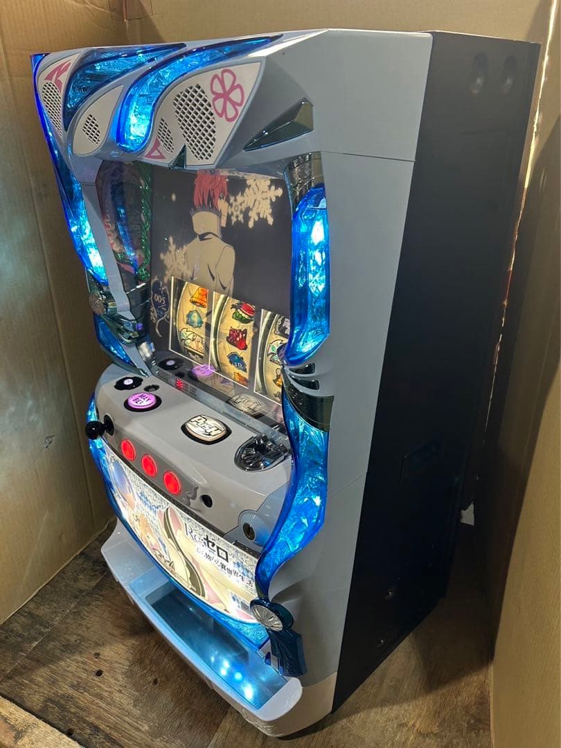 パチスロ実機 リゼロ (レム) コイン不要機付 家庭用スロット