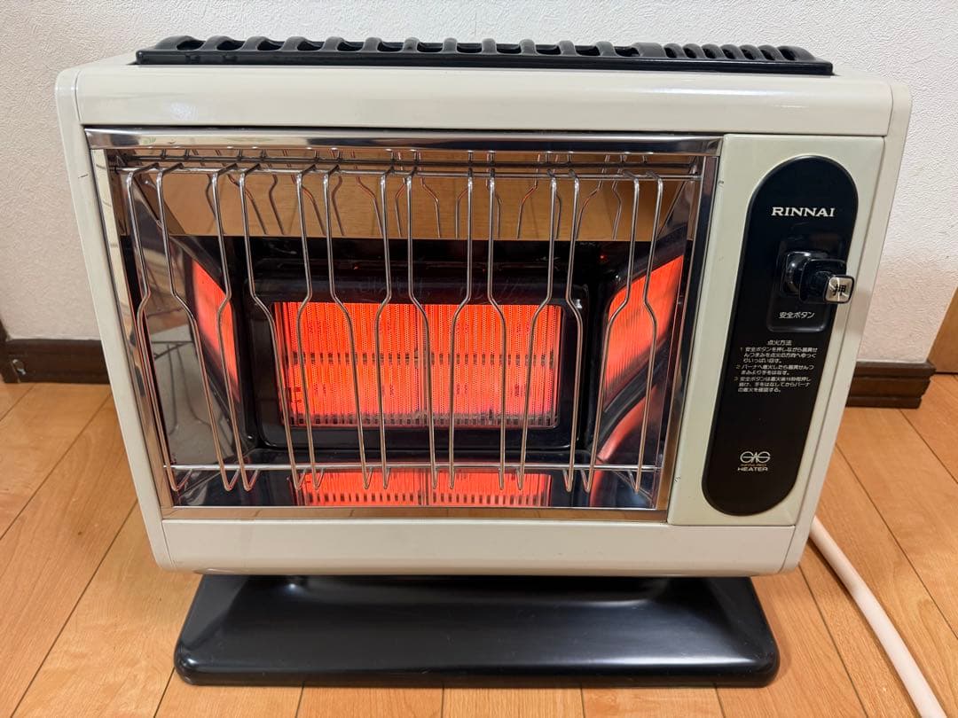 RINNAI R-600P-402 都市ガス ガスストーブ 暖房器具 動作確認済 リンナイ（Rinnai） ガス赤外線ストーブ プロパンガス LPG 木造17畳