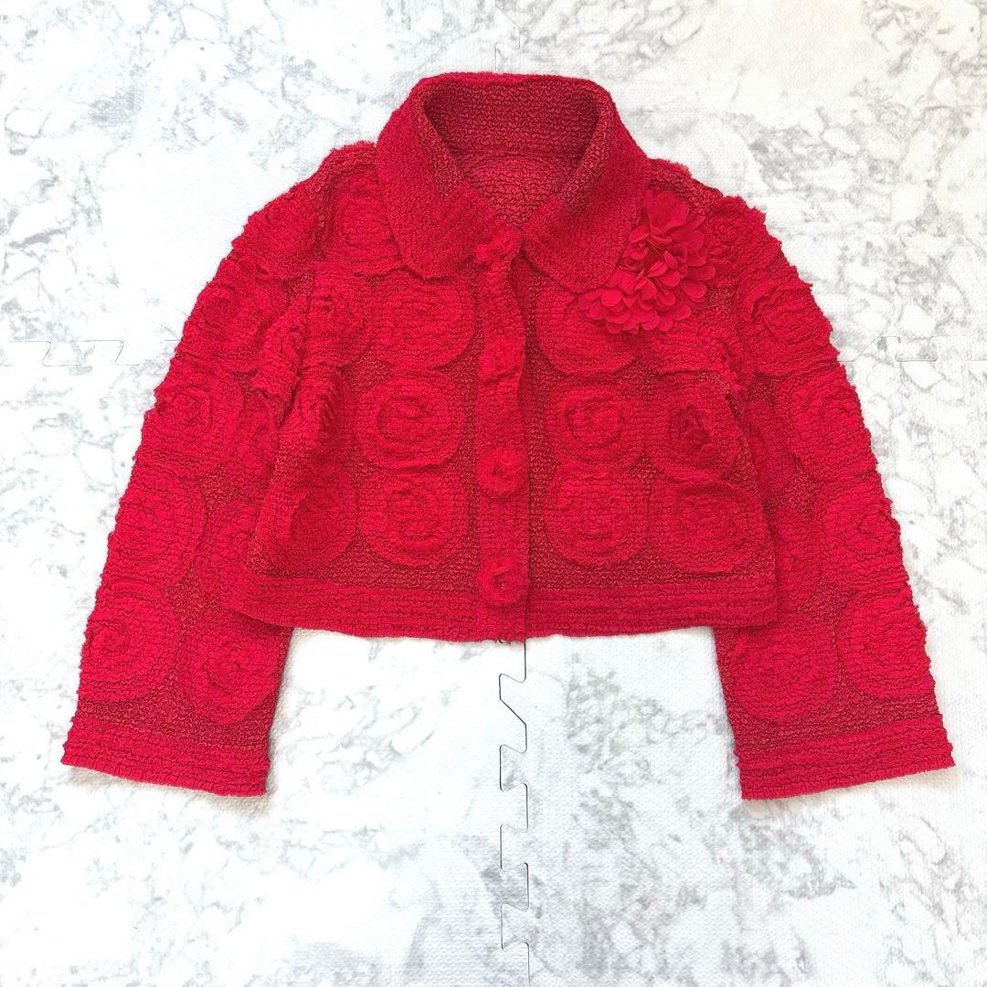 NOKO OHNO ノコオーノ プリーツ ジャケット 赤 40 - メルカリ