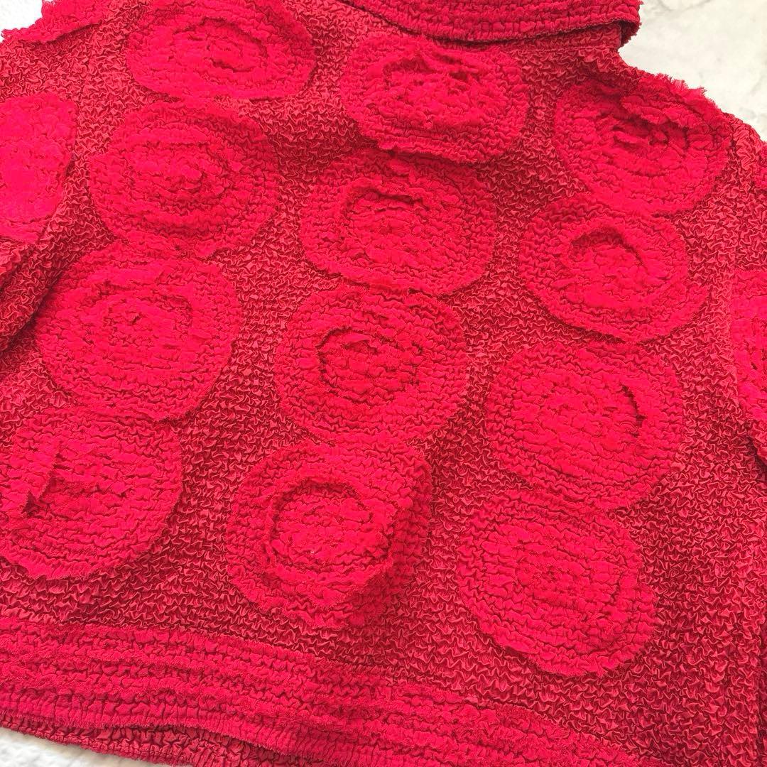 NOKO OHNO ノコオーノ プリーツ ジャケット 赤 40 - メルカリ