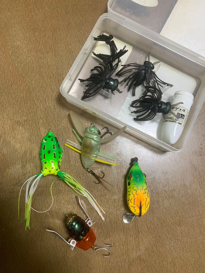 バス釣り引退セット トップセット ヤマトクローラー ポンパドール 羽