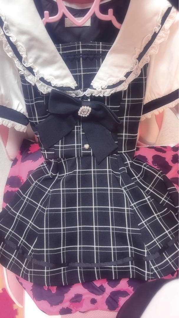 LIZ LISA チェック柄 セーラーセットアップ - メルカリ