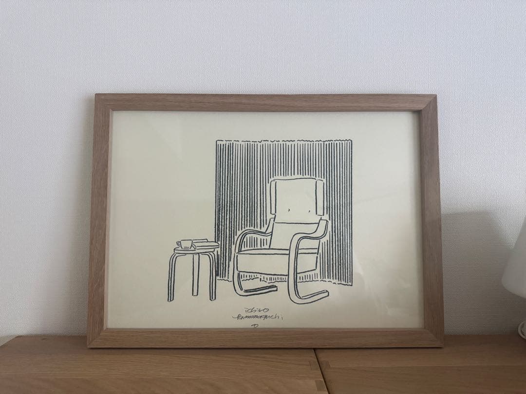 山口一郎　絵　アルテックの家具ポスター