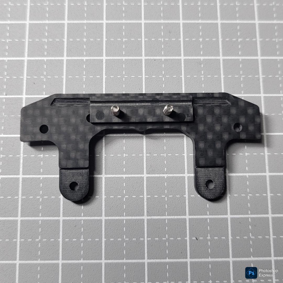 【CNC加工】 ヒンジ式フロントAT カーボンパーツセット (スラスト抜け防止)