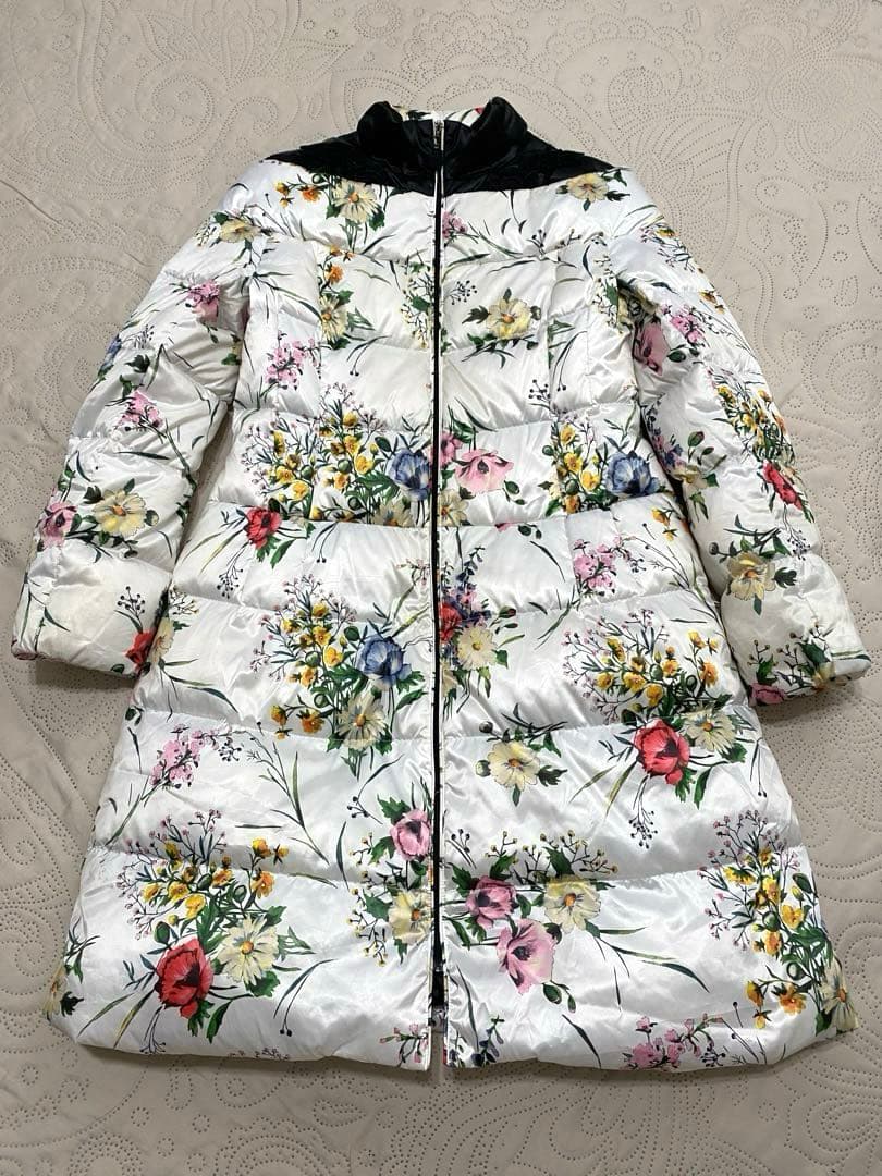 Super Beauty スーパービューティー 花柄 ダウンコート ロングコート