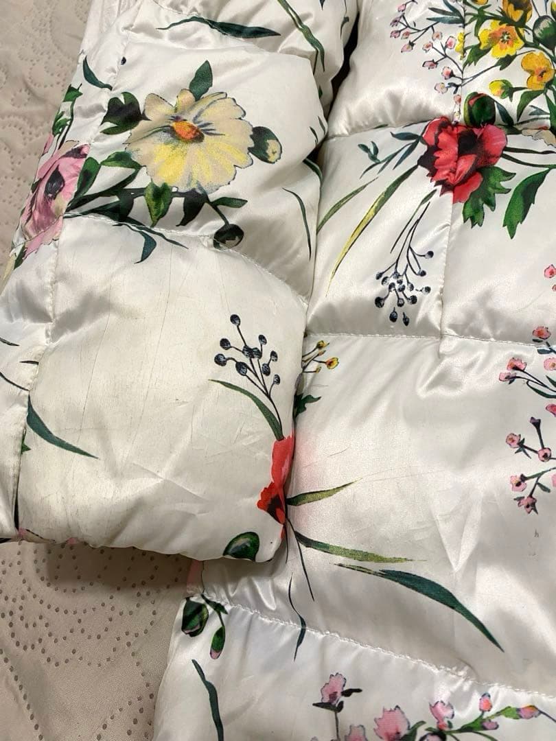 Super Beauty スーパービューティー 花柄 ダウンコート ロングコート