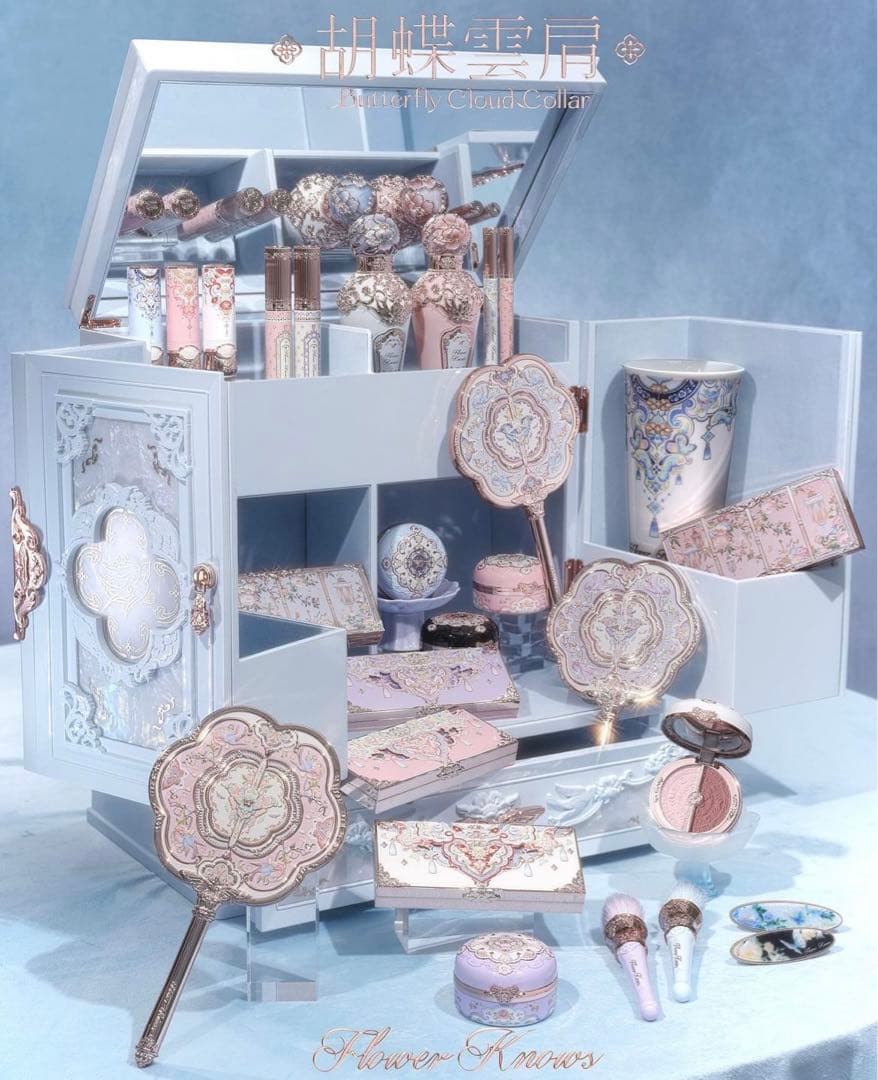 未使用】フラワーノーズ 新作 胡蝶雲肩 収納ボックス 中華風 非売品