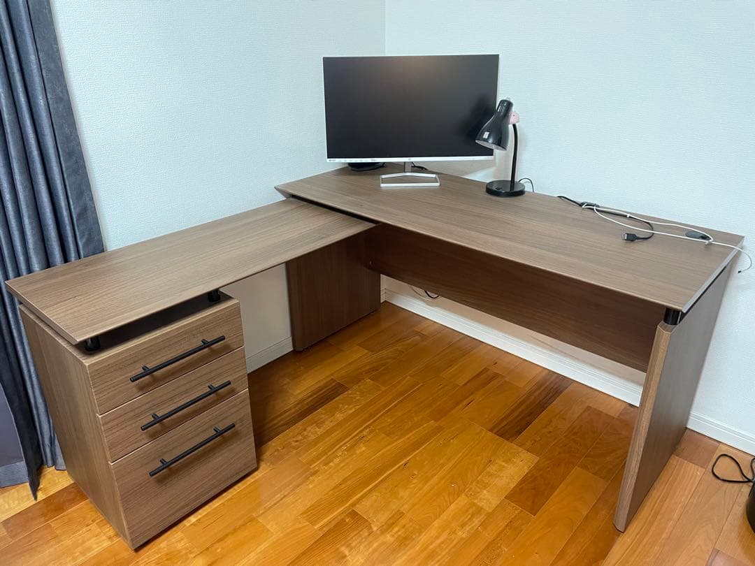 東京都世田谷区 ニトリ システムデスク L字デスク（ラボーロ 140 MBR