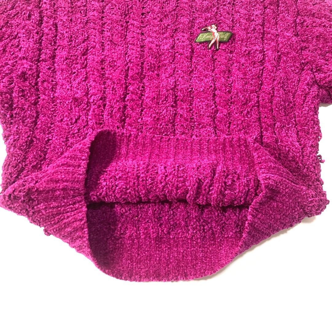 KENZO GOLF ケンゾー ニット プルオーバー ワッペン ヴィンテージ F