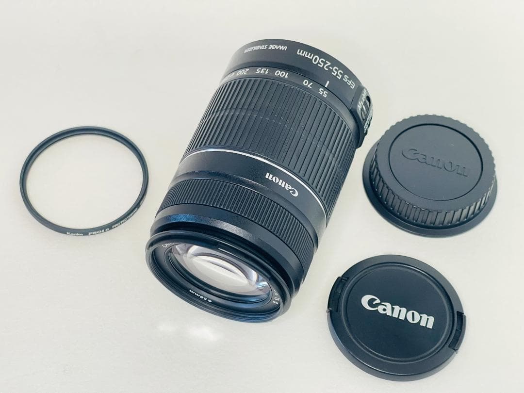 極美品☆キャノン EF-S 55-250mm IS II☆手ブレ補正付望遠レンズ Canon EF-S55-250mm ISⅡ 望遠 手ブレ補正 美品 運動会最適 - メルカリ