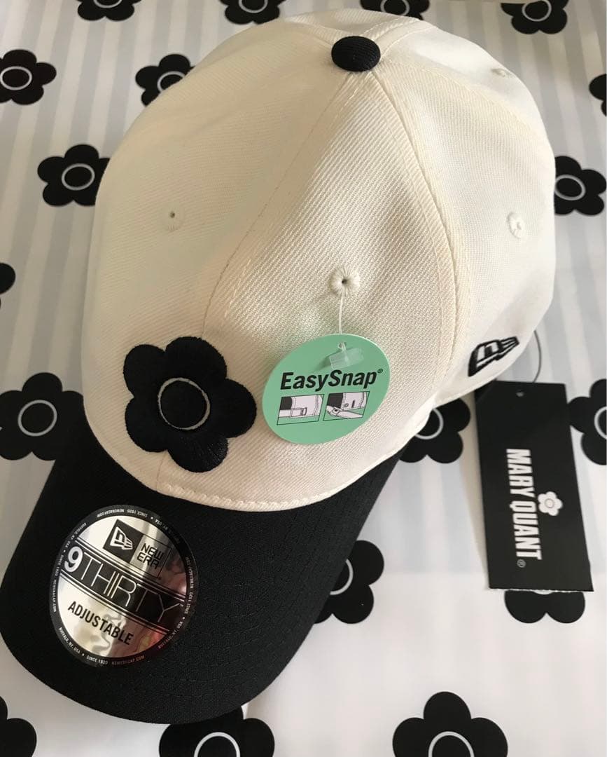 マリークワント キャップ ニューエラ ホワイト ブラック 白黒 新品