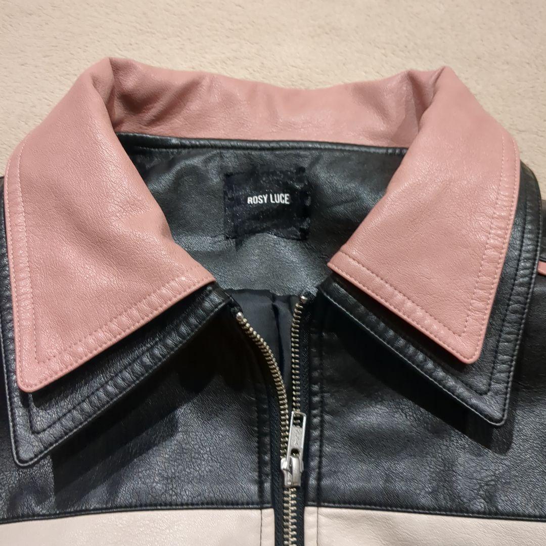 完売品 ROSYLUCE RIBBON BIKER JACKET - メルカリ