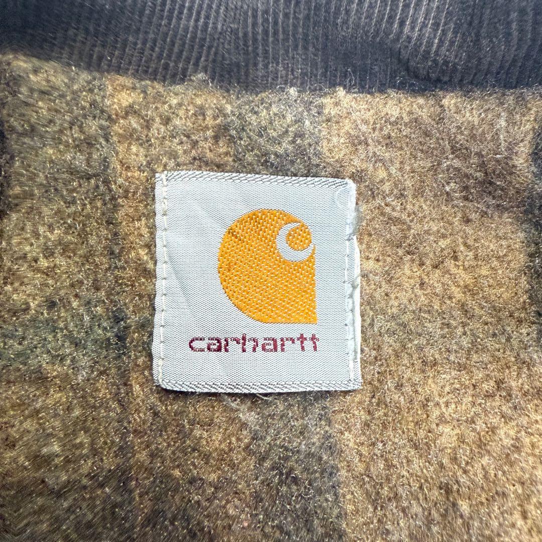 80s 90s Carhartt カーハート ダックジャケット 革タグ 変わり種