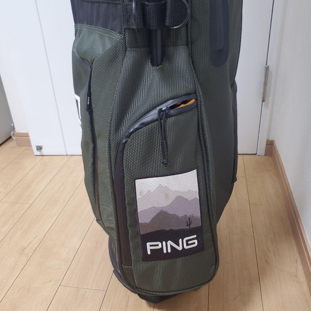 美品】PING ピン キャディバッグ CB-P201 カーキ 色 - メルカリ