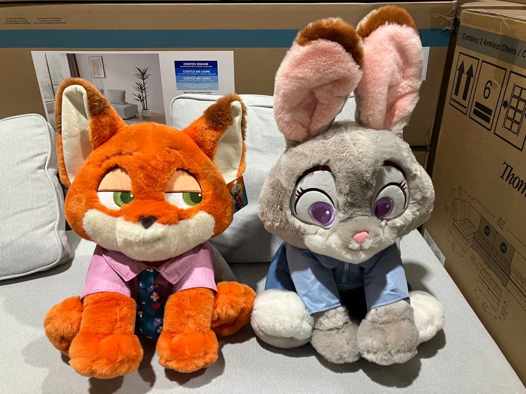 ズートピア2 　ジュディ ニック ぬいぐるみ　コストコ　ブランケット　ディズニー