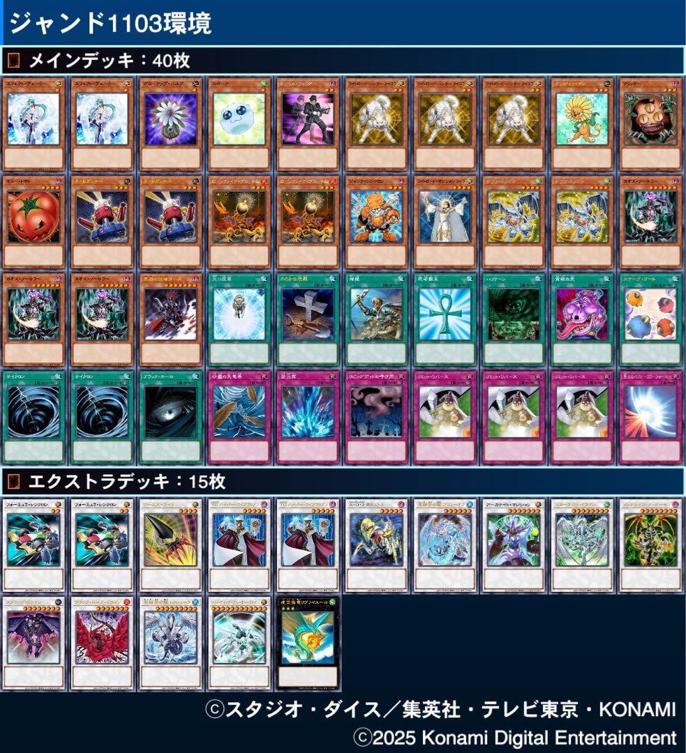 ジャンドデッキ ゲートボール 1103環境 遊戯王 ジャンクドッペル