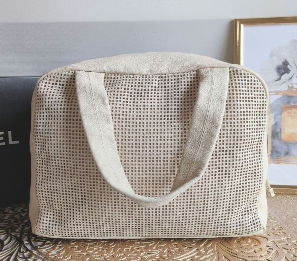 極美品*°激レア】パンチング デカココ キャビアスキン ボストンバッグ