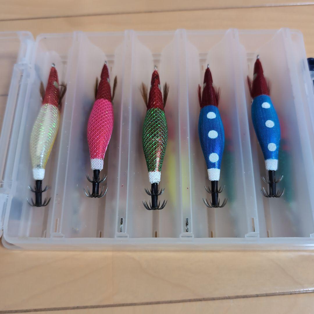 イカメタル エギ オモリグ 鉛スッテ メイホウリバーシブルケース付き