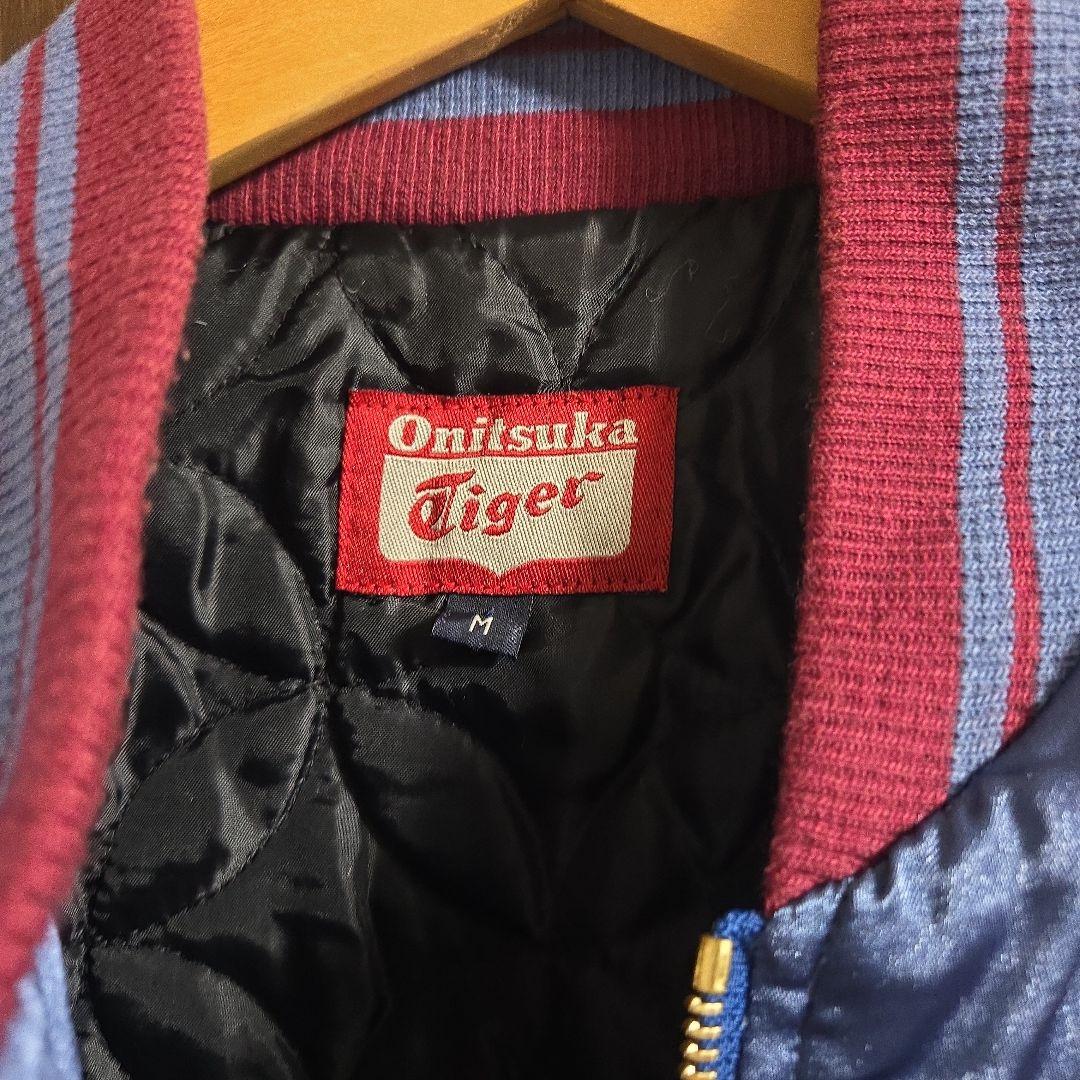 Onitsuka Tiger スカジャン M 青・ベージュ 2月のみ出品 - メルカリ