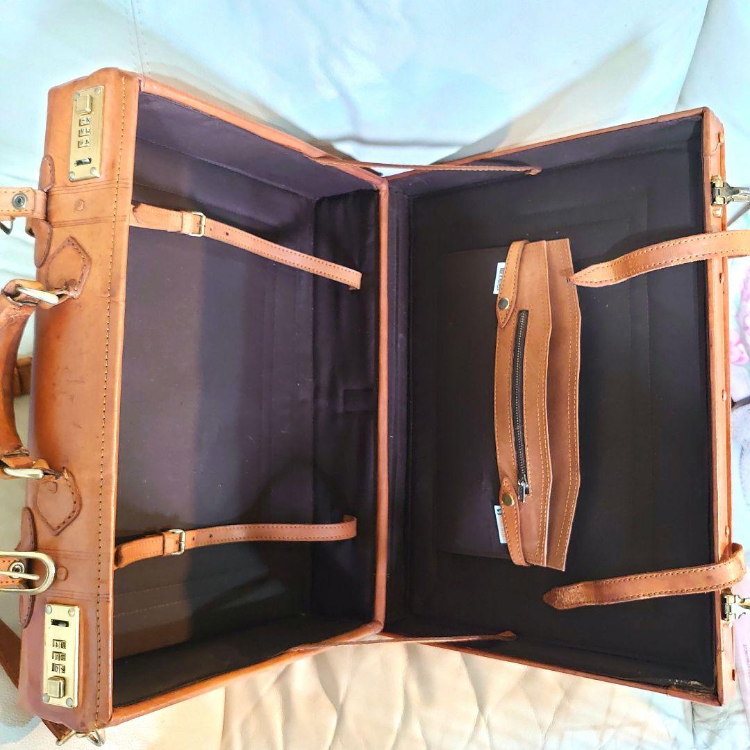 本革製 トランクケース ブラウン（ハンズセレクト）