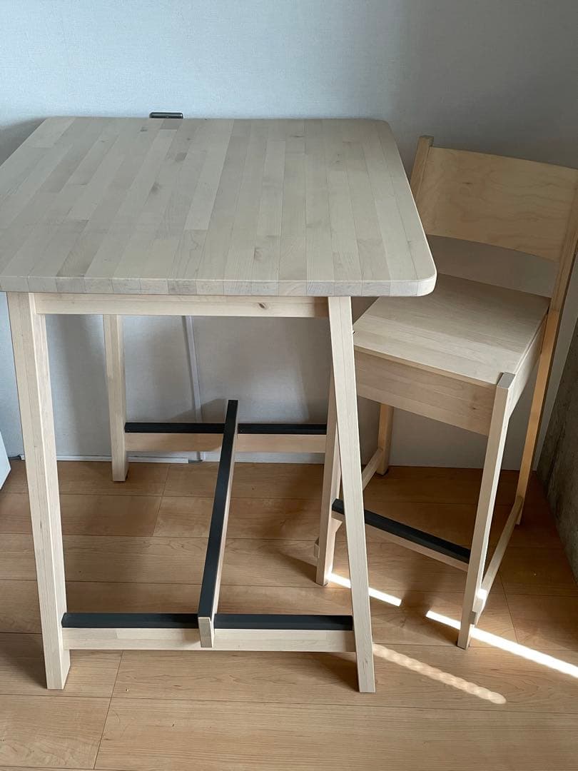 3/9〜3/18引き取り限定】IKEA NORRÅKER バーテーブル＆チェア - メルカリ
