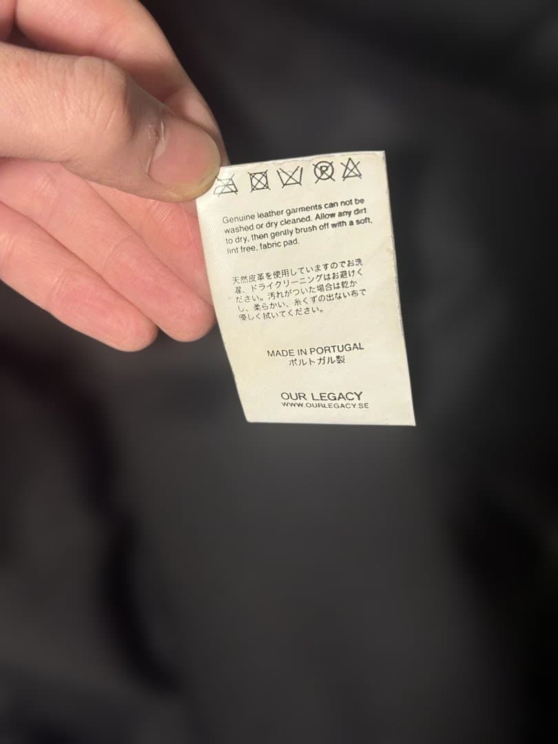 15AW OUR LEGACY レザー MA-1 46 アーカイブ - メルカリ