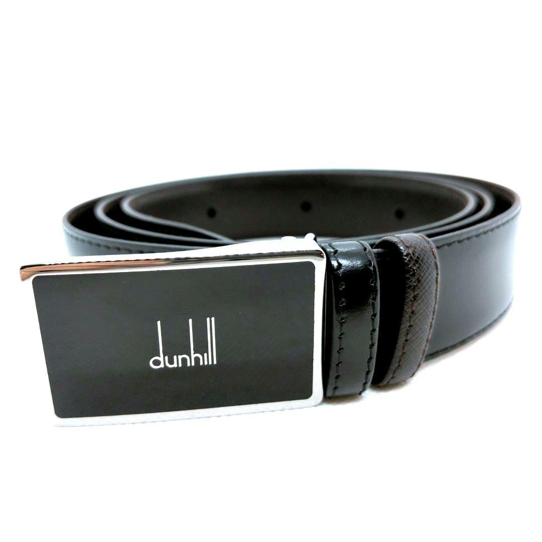 【ほぼ新品 全長121cm!!】ダンヒル　リバーシブル　ベルト　ロゴプレート　革 楽天市場】Dunhill ダンヒル リバーシブルレザーベルト フリーカット