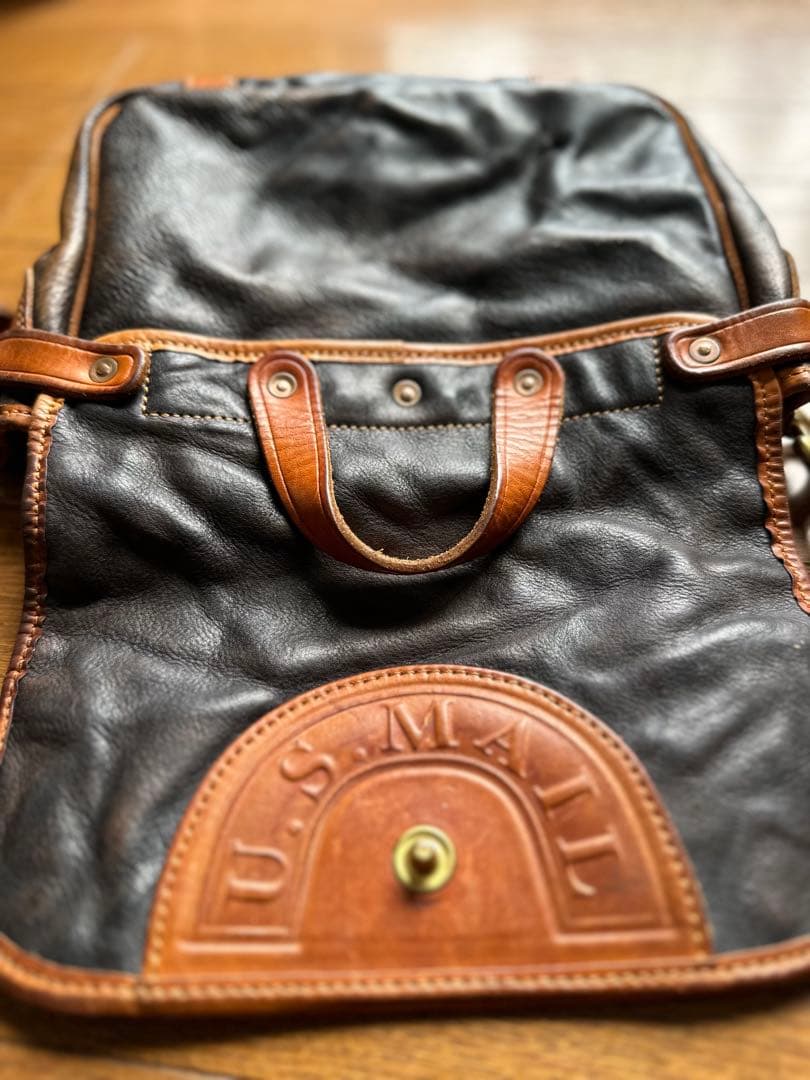 U.S.MAIL ポストマンバッグ ショルダーバッグ 本革 レザー