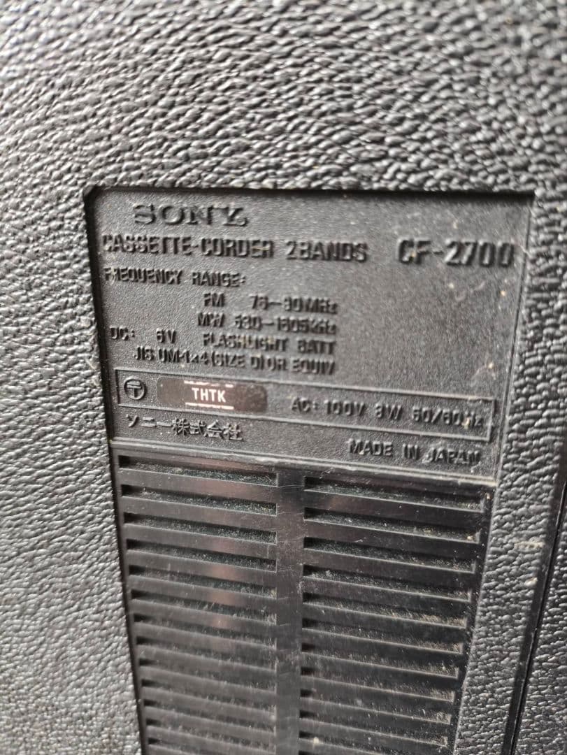 激レア 一部動作確認済 CF-2700 SONY ステレオカセットレコーダー