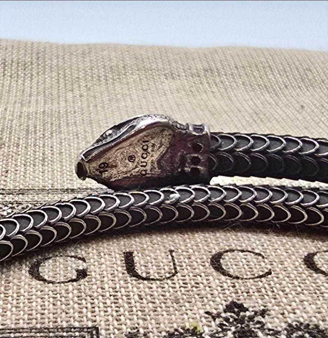 超レア廃盤美品】GUCCI スネーク モチーフ ブレスレット ガーデン 19号