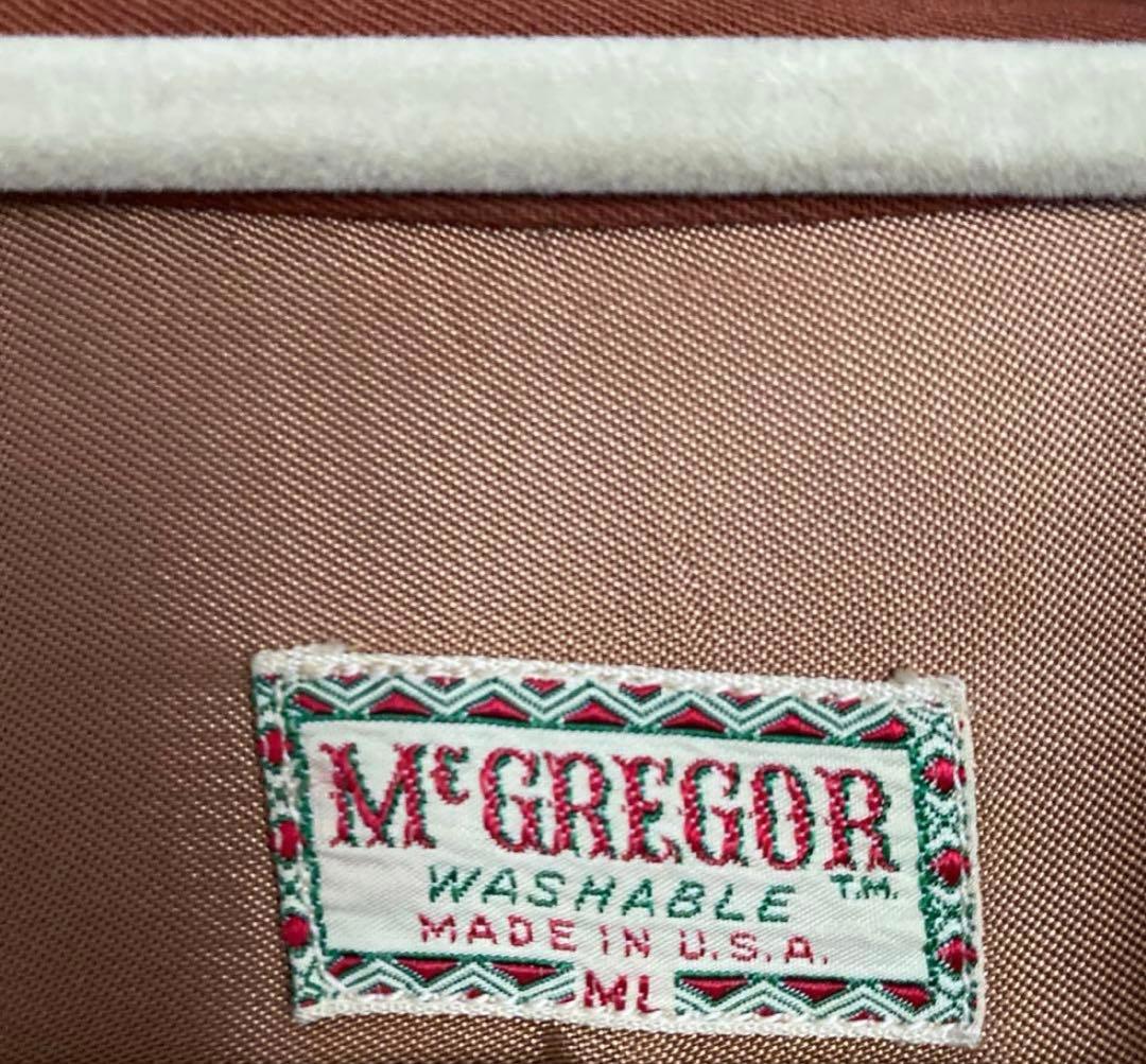 vintage 50s McGREGOR レーヨンギャバジンシャツ ロカビリー - メルカリ
