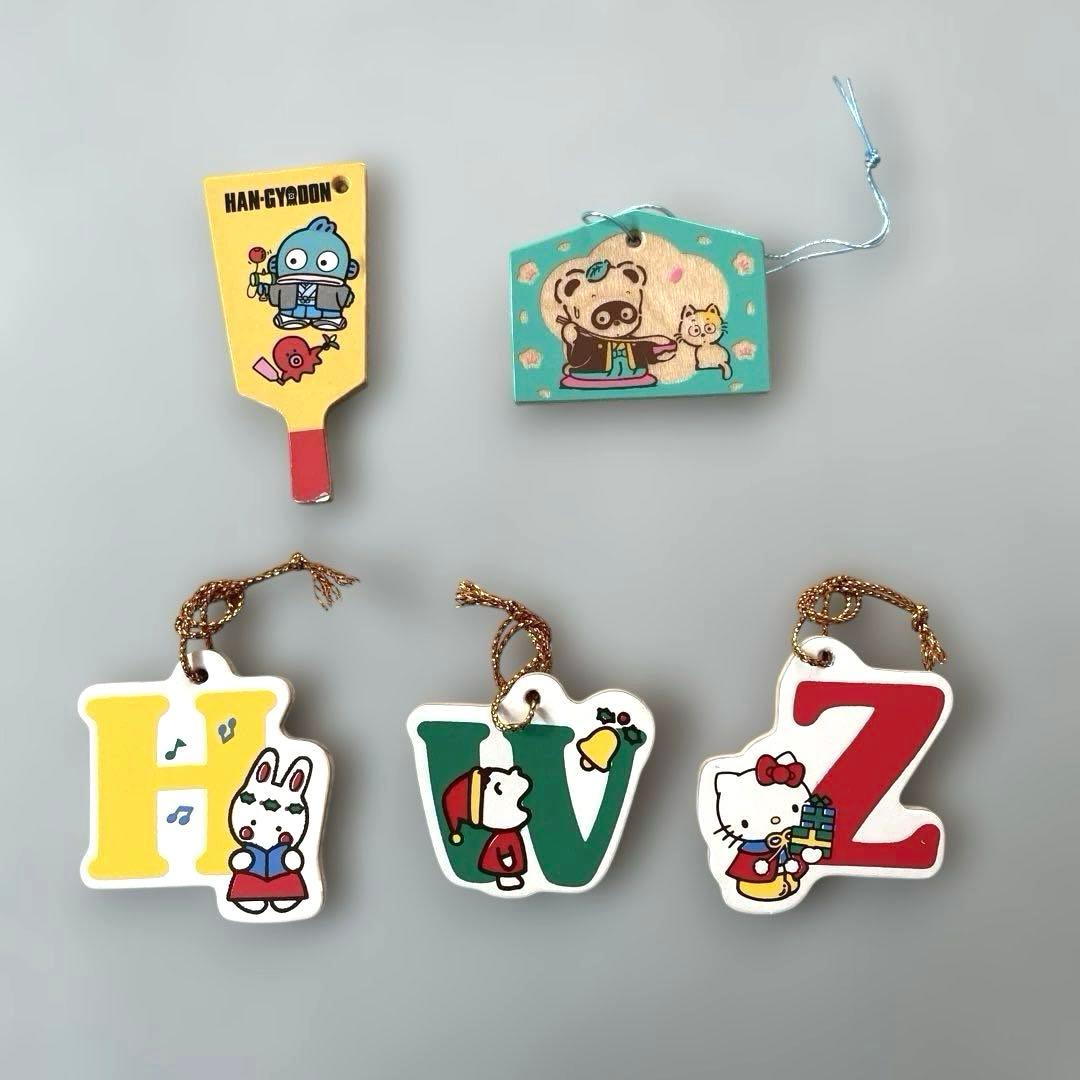 サンリオ プレミアム マスコット 昭和レトロ おまけ 木製シリーズ 5個