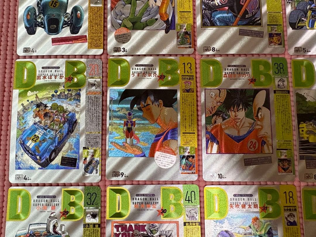 42枚　ジャンプ作家　キラカード　ドラゴンボール表紙