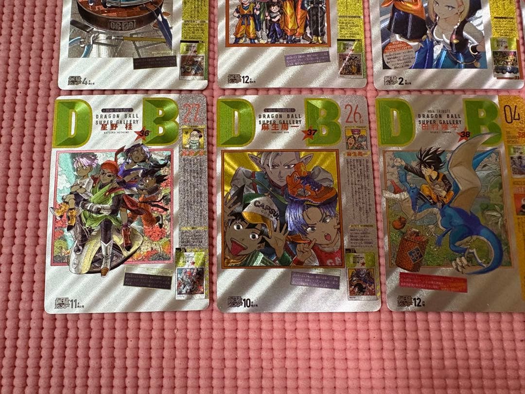 42枚　ジャンプ作家　キラカード　ドラゴンボール表紙