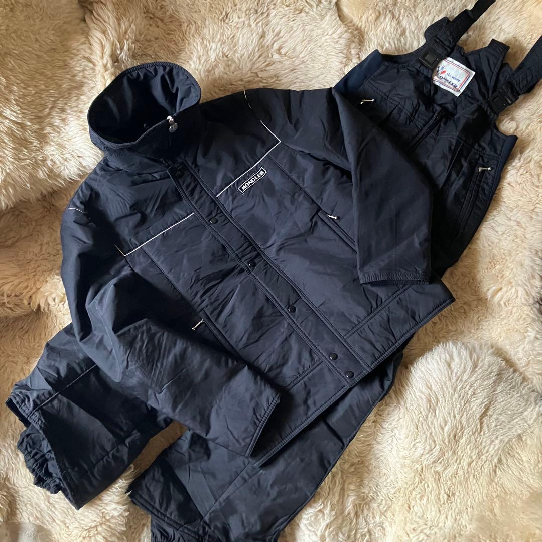 80s archive moncler asicsスキーウェア上下 ヴィンテージ 80s/90s】モンクレールski wear MONCLER/アシックス製/ヴィンテージ
