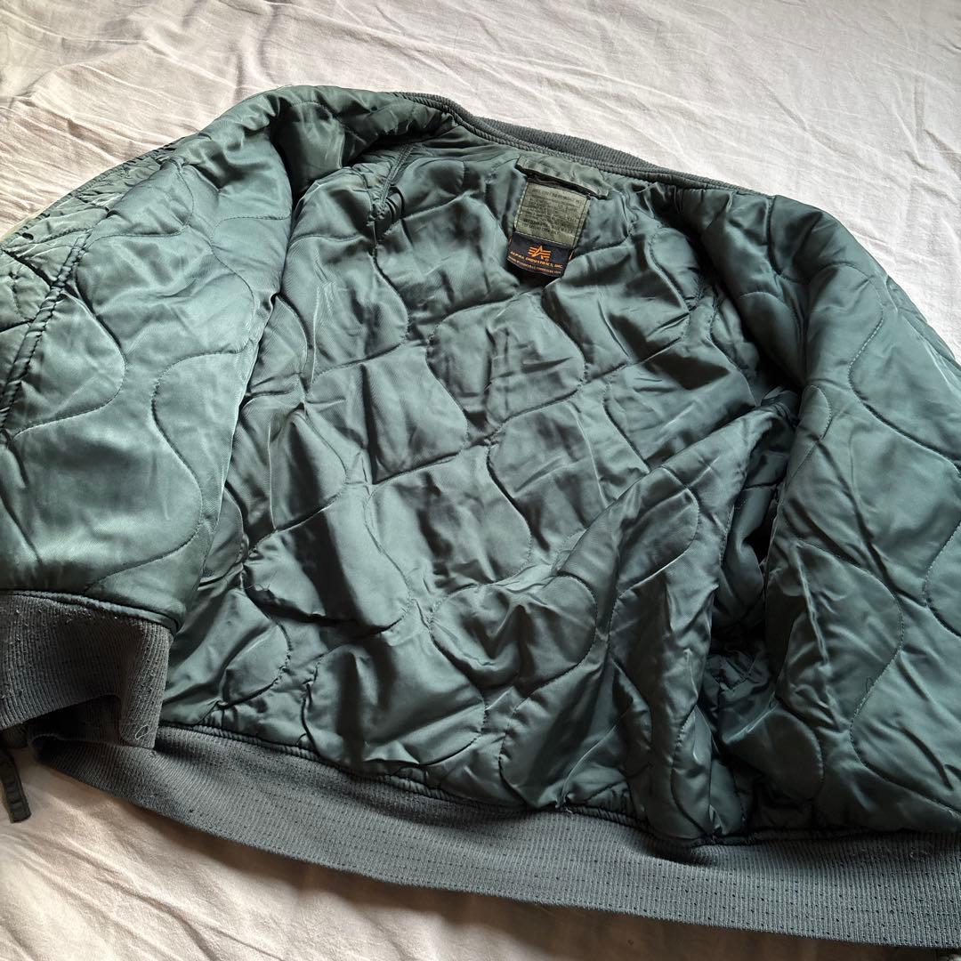 90s】ALPHA MA-1 フライトジャケット グランドクルー ミリタリー