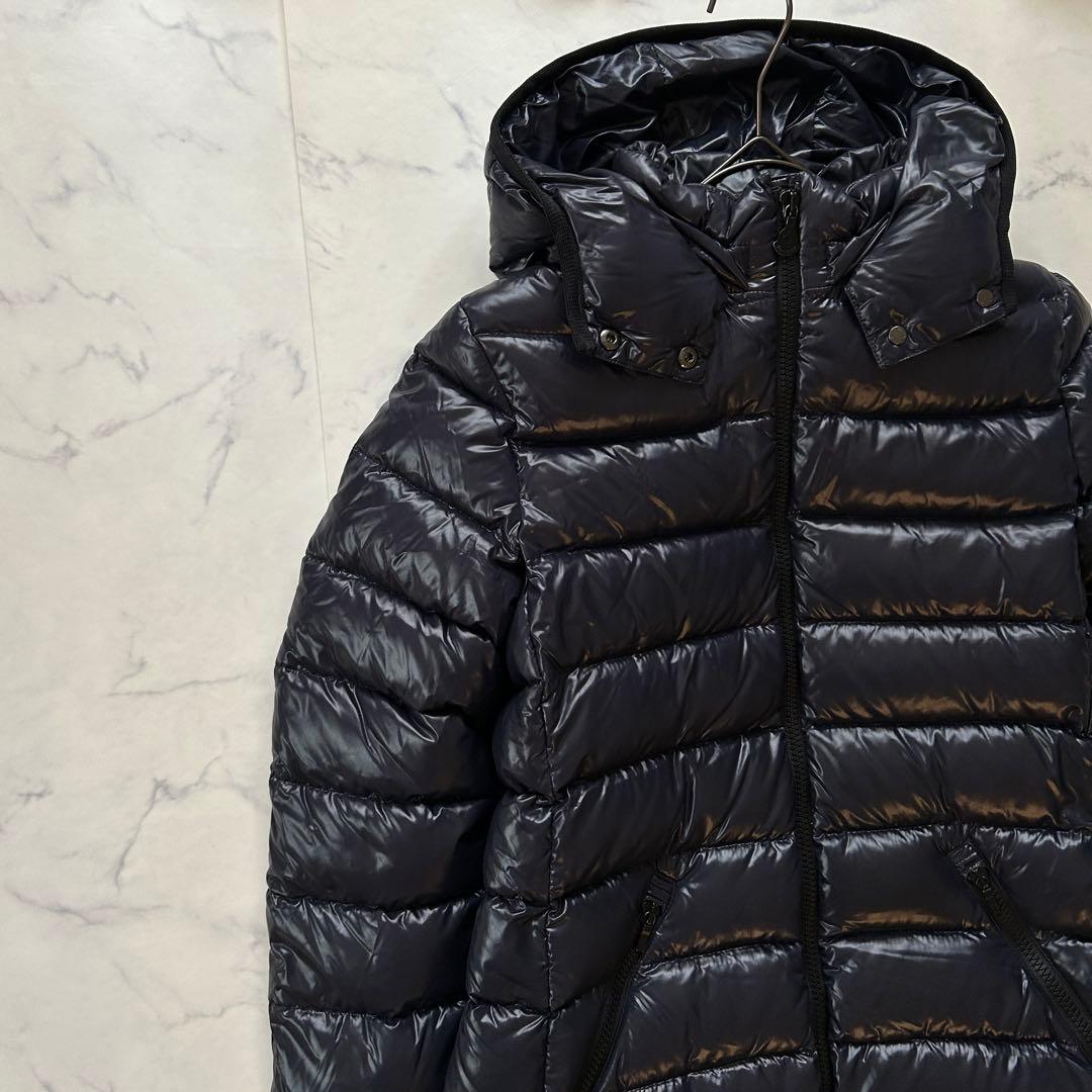 極美品 モンクレール モカ ダウンジャケット ワッペン ネイビー MOKA