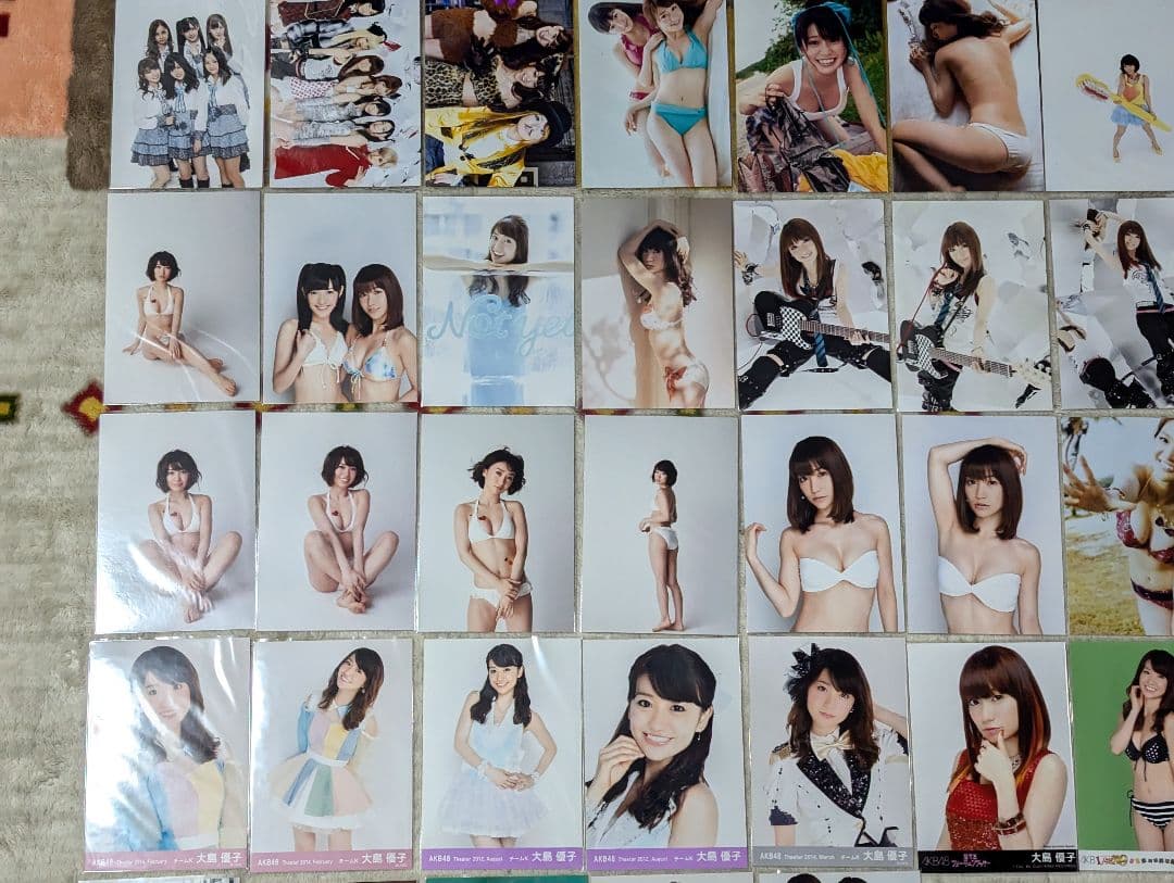 公式&非売品 美品 オフショット 生写真 無修正 65枚 大島優子⑥